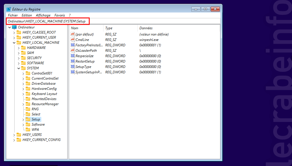 Fresh install Windows 11 pc incompatible registre