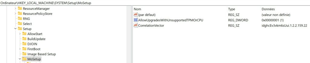 AllowUpgradesWithUnsupportedTPMOrCPU